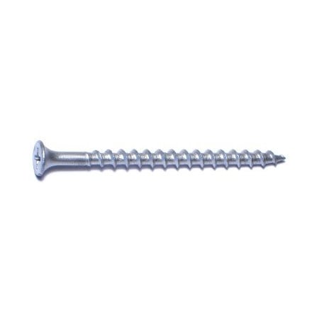 Buildright Deck Screw, #8 x 2-1/2 in, Steel, Flat Head, Phillips Drive, 545 PK 07917